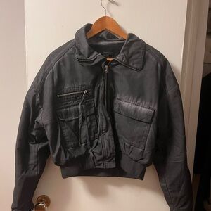 Forever 21 Charcoal Quilted Jacket